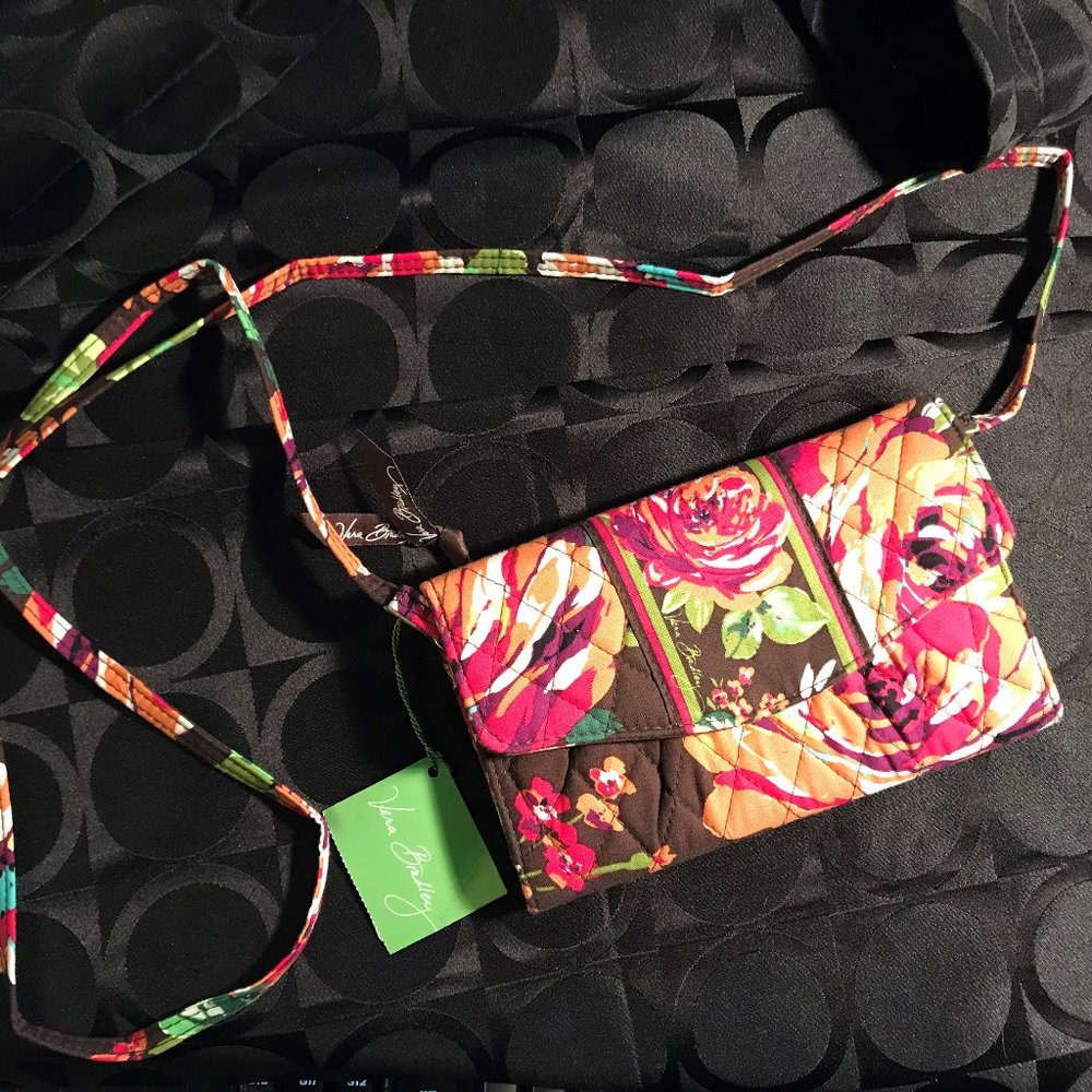 Vera Bradley english Rose Strap Wallet ~ NWT!